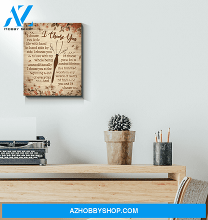 Butterfly I Choose You Wall Art Canvas Prints