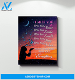 Butterfly I Miss You Everything Special Custom Design Canvas Gift