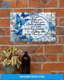 Butterfly I Miss Your Smile Canvas Painting, Wall Decor Visual Art