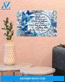 Butterfly I Miss Your Smile Canvas Painting, Wall Decor Visual Art