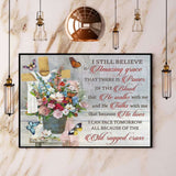 Butterfly I Still Believe In Amazing Grace Old Rugged Cross Paper Poster No Frame Matte Canvas Wall Decor