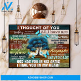 Butterfly I Thought Of You I Have You In My Heart Canvas And Poster, Wall Decor Visual Art
