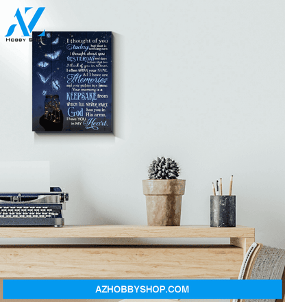 Butterfly I Thought Of You Special Custom Design Canvas
