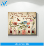 Butterfly In A World Wall Art Canvas Prints