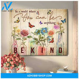 Butterfly In A World Wall Art Canvas Prints