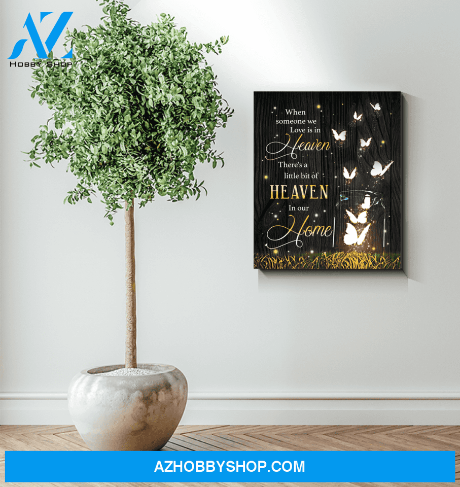 Butterfly In Our Home Wall Art Canvas Prints