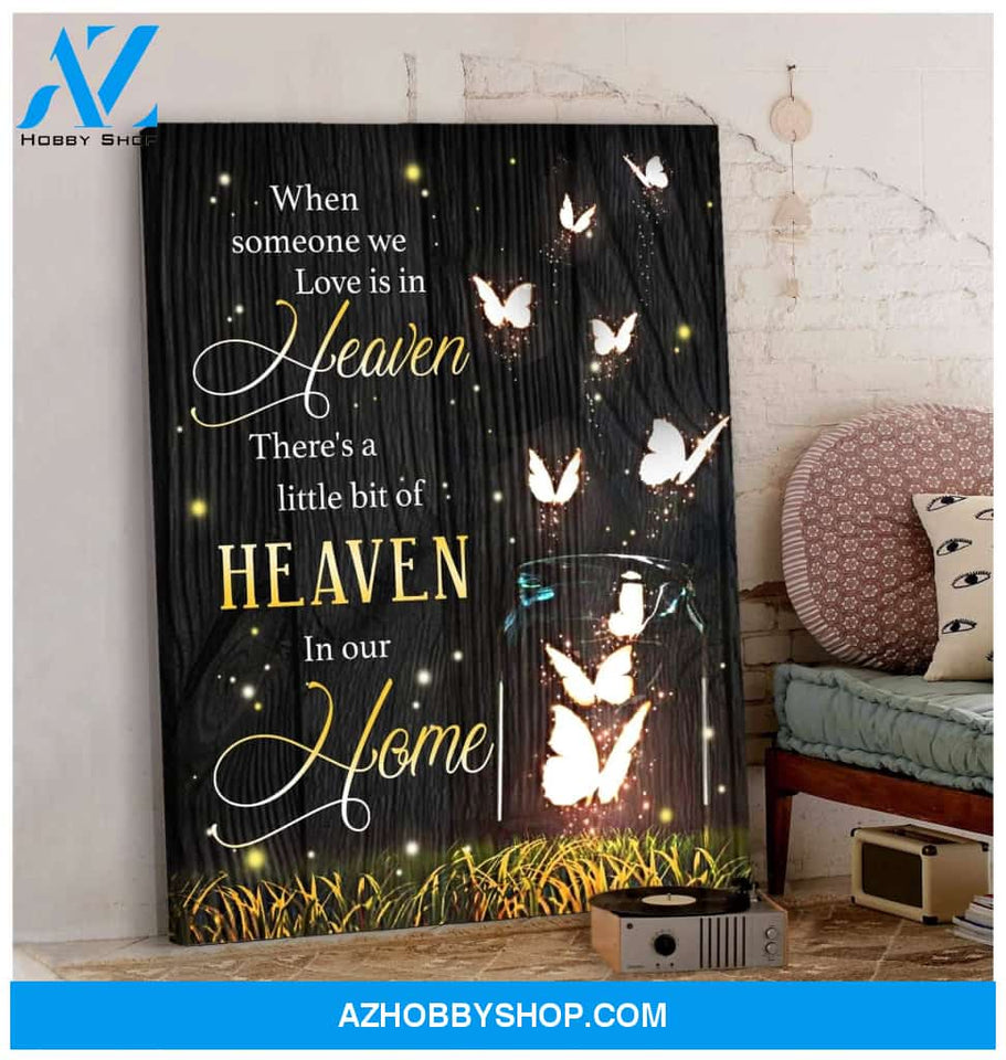 Butterfly In Our Home Wall Art Canvas Prints