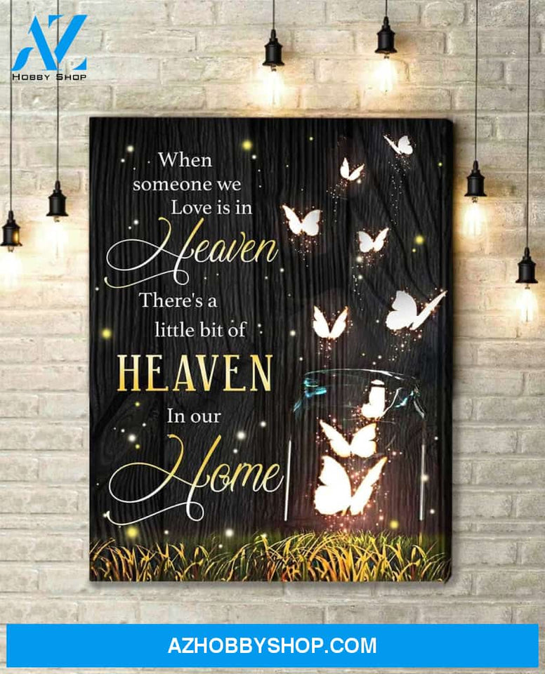 Butterfly In Our Home Wall Art Canvas Prints