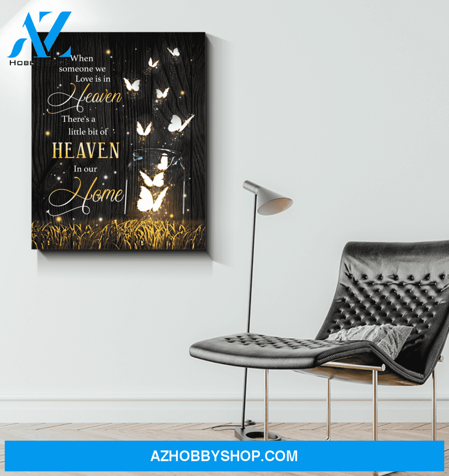 Butterfly In Our Home Wall Art Canvas Prints