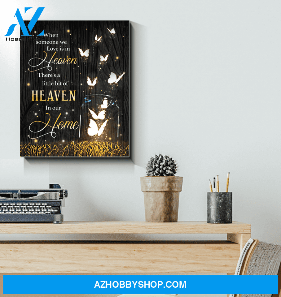 Butterfly In Our Home Wall Art Canvas Prints