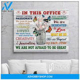 Butterfly - In This Office - Canvas - We Are Not Afraid To Be Great Ver.5