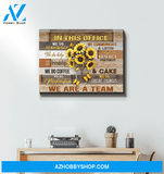 Butterfly In This Office Wall Art Canvas Prints