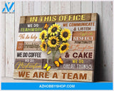 Butterfly In This Office Wall Art Canvas Prints