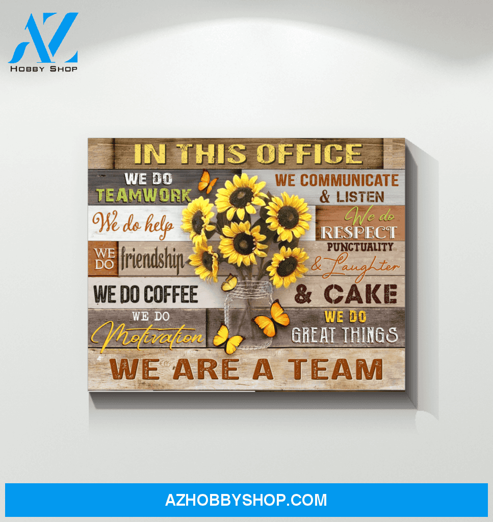 Butterfly In This Office Wall Art Canvas Prints