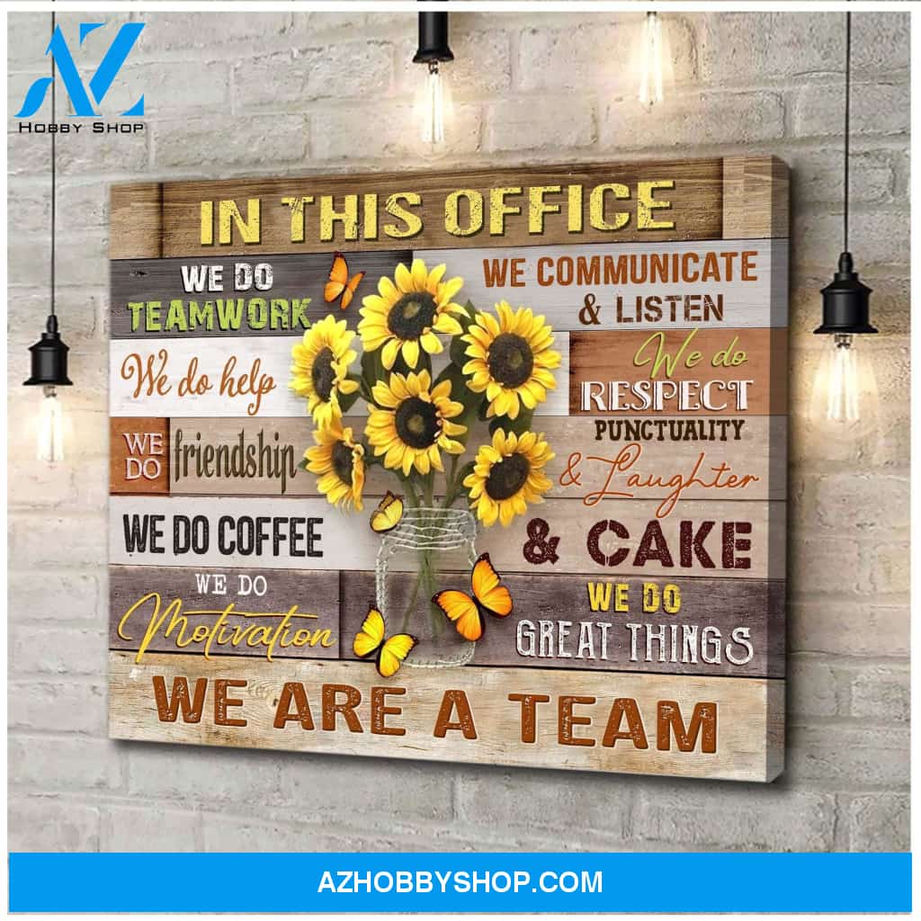 Butterfly In This Office Wall Art Canvas Prints