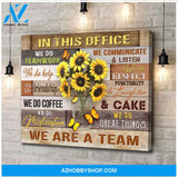 Butterfly In This Office Wall Art Canvas Prints