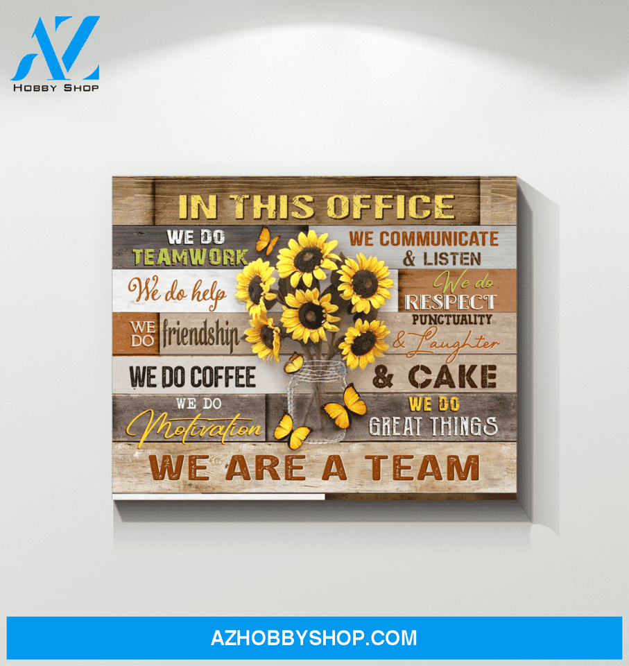 Butterfly In This Office Wall Art Canvas Prints