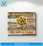 Butterfly In This Office Wall Art Canvas Prints