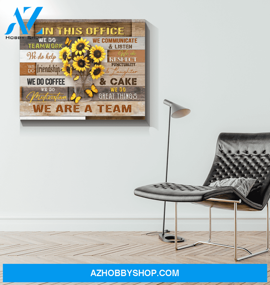 Butterfly In This Office Wall Art Canvas Prints