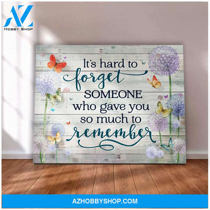 Butterfly It's Hard To Forget Wall Art Canvas Prints
