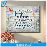 Butterfly It's Hard To Forget Wall Art Canvas Prints