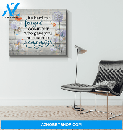 Butterfly It's Hard To Forget Wall Art Canvas Prints