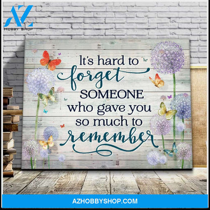 Butterfly It's Hard To Forget Wall Art Canvas Prints