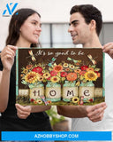 Butterfly It's So Good To Be Home Horizontal Canvas Wall Art