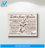 Butterfly Letter From Heaven Special Custom Design Canvas