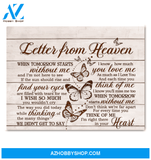 Butterfly Letter From Heaven Special Custom Design Canvas