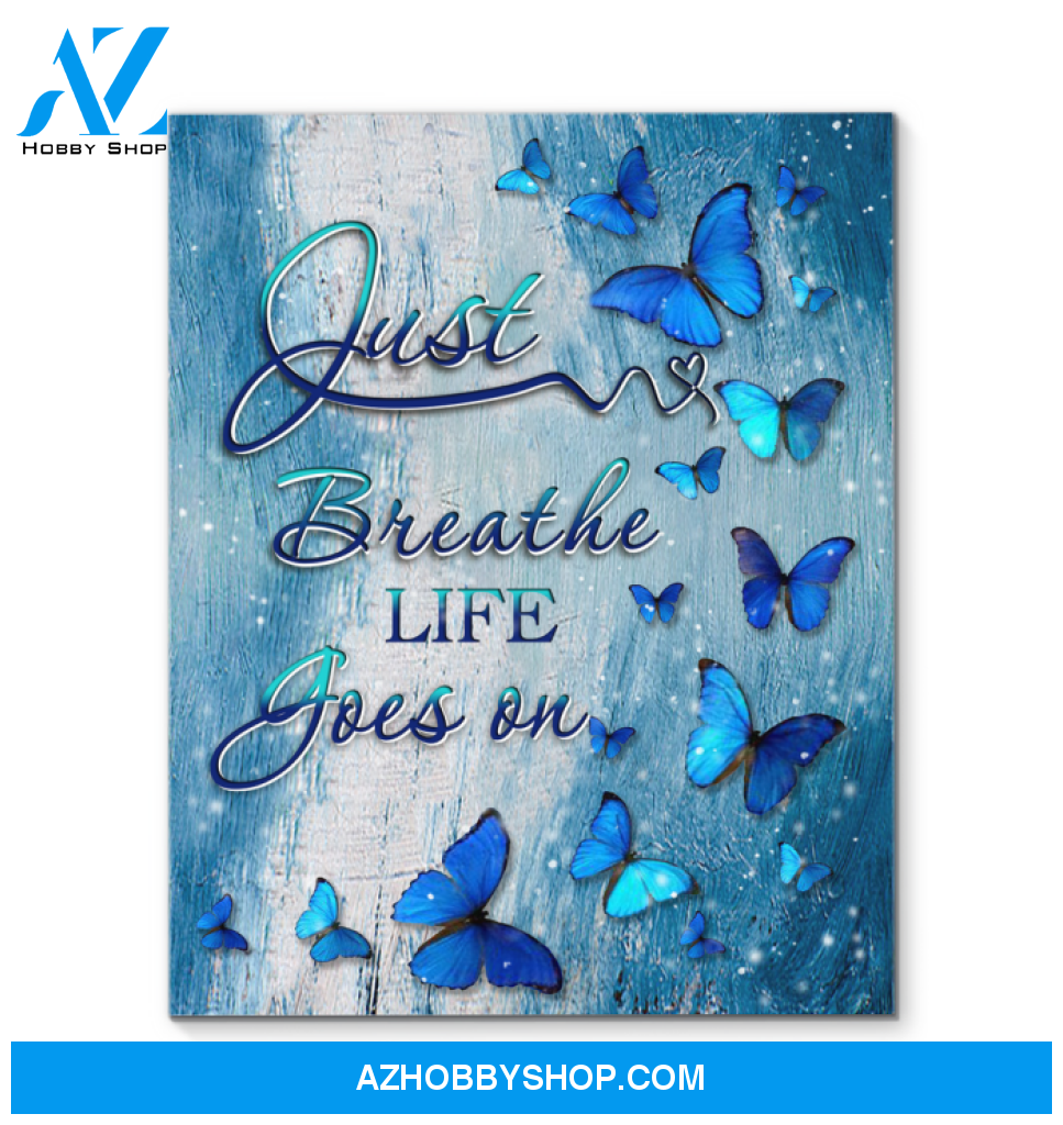Butterfly Life Goes On Wall Art Canvas Prints