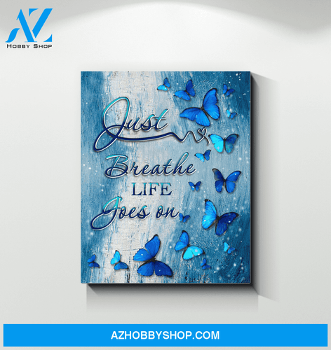 Butterfly Life Goes On Wall Art Canvas Prints