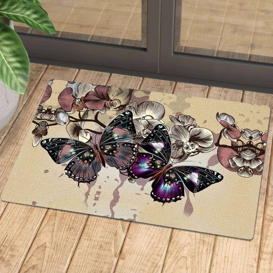 Butterfly Love Doormat | Colorful | Size 8x27'' 24x36''