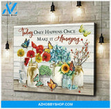 Butterfly Make It Amazing Wall Art Canvas Prints