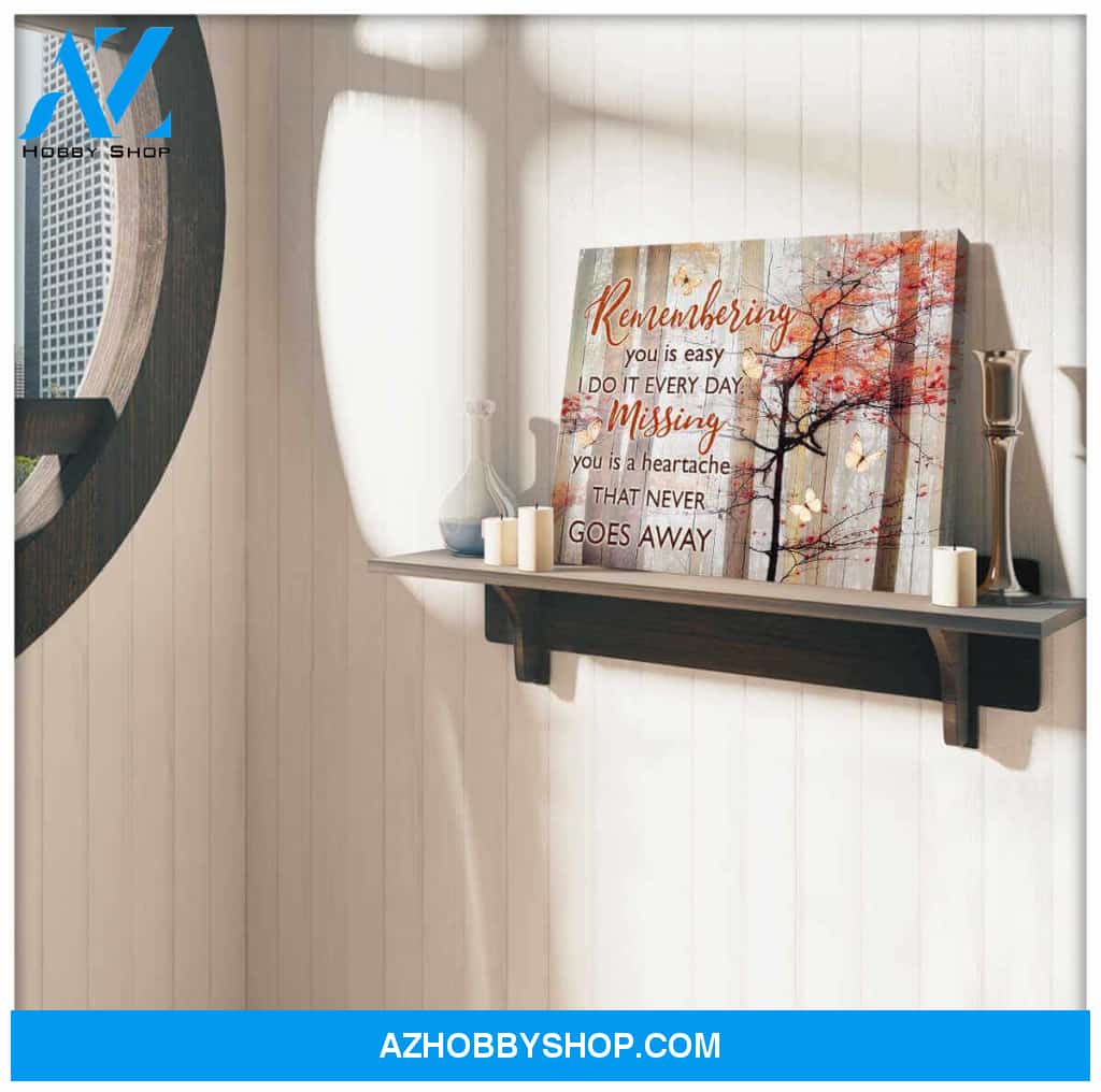 Butterfly Memorial Canvas Remembering you Wall Art Decor