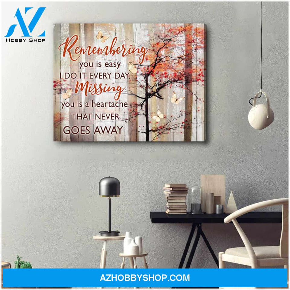 Butterfly Memorial Canvas Remembering you Wall Art Decor