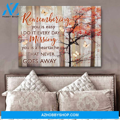 Butterfly Memorial Canvas Remembering you Wall Art Decor