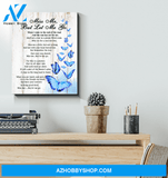 BUTTERFLY Miss Me, But Let Me Go Wall Art Canvas Prints