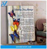 Butterfly Missing You Always Wall Art Canvas Prints