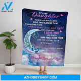 Personalized Blanket, Butterfly Mom Letter To My Daughter Wrap Yourself Around This Blanket To Keep Your Warm Feel My Love Fleece Blanket