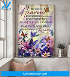 Butterfly My Angel in Heaven, You Are My Miracle, Heaven Poster Canvas Wall Decor Visual Art