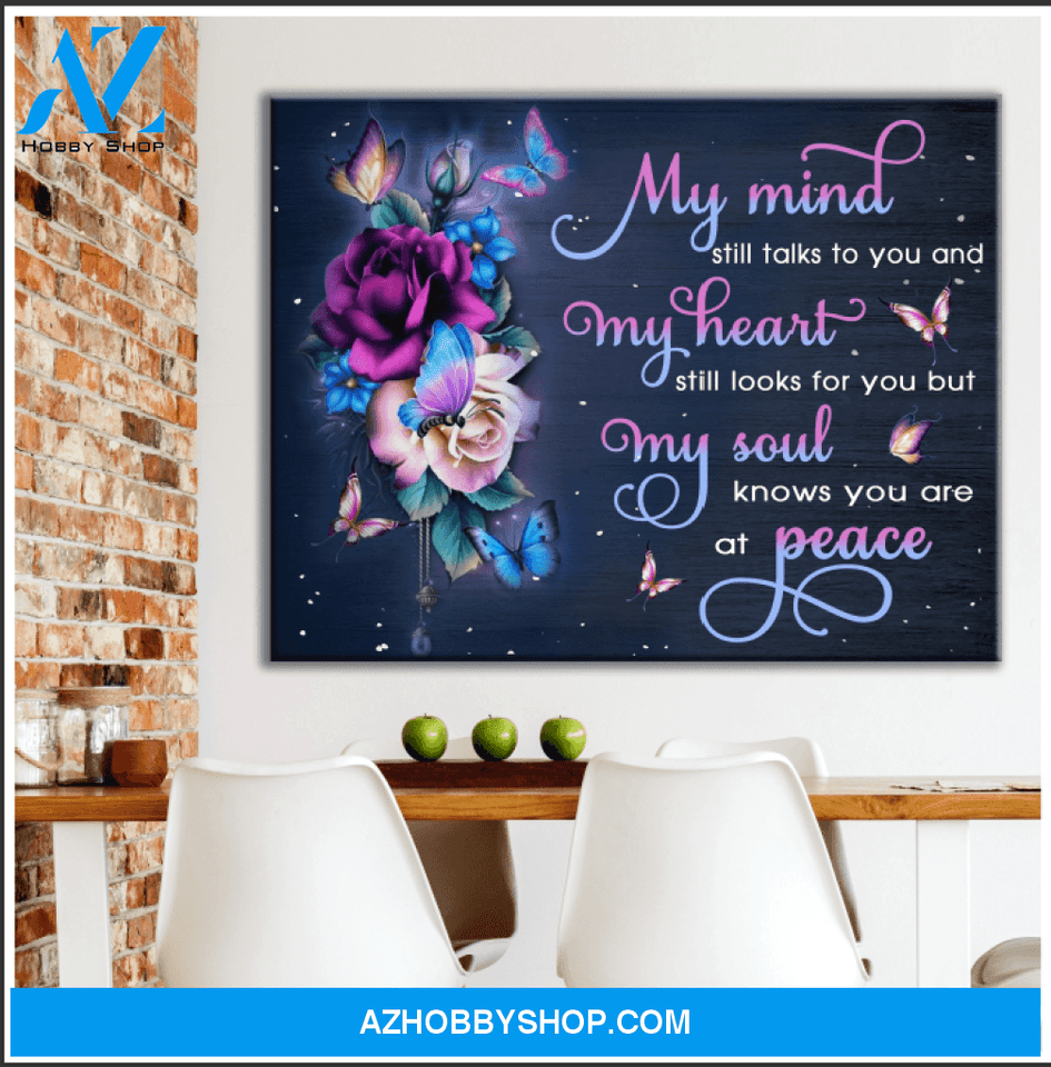 Butterfly My Mind Still Talks To You Wall Art Canvas Prints