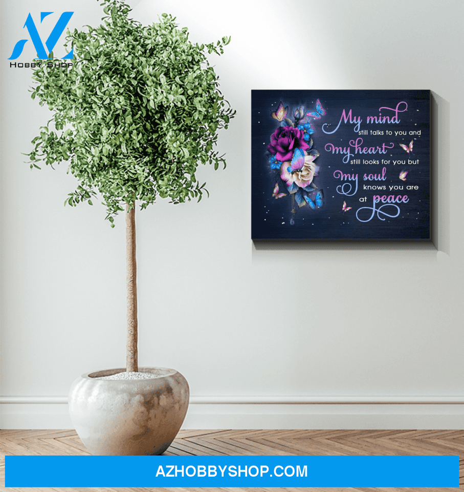 Butterfly My Mind Still Talks To You Wall Art Canvas Prints