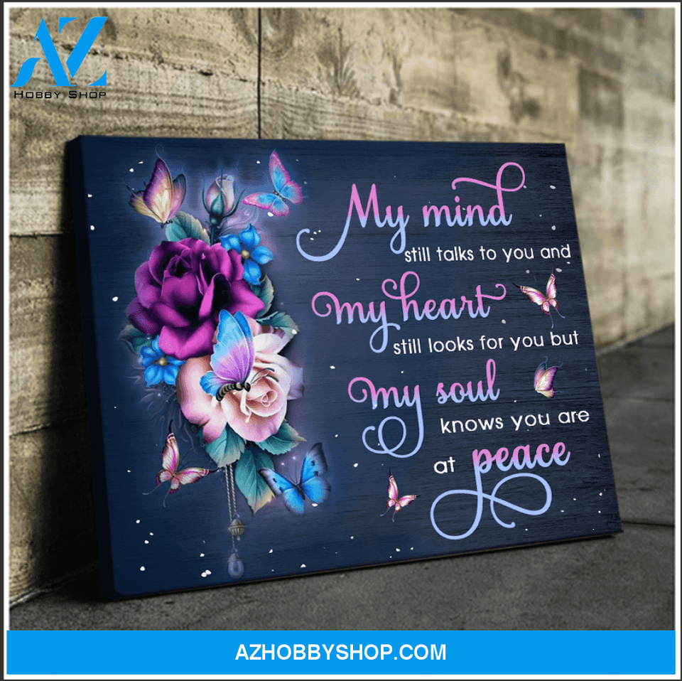 Butterfly My Mind Still Talks To You Wall Art Canvas Prints