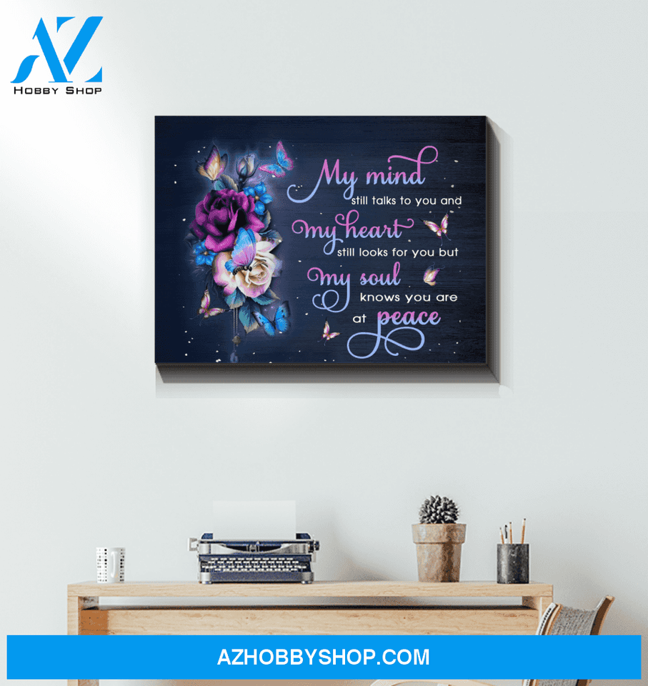 Butterfly My Mind Still Talks To You Wall Art Canvas Prints