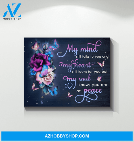 Butterfly My Mind Still Talks To You Wall Art Canvas Prints
