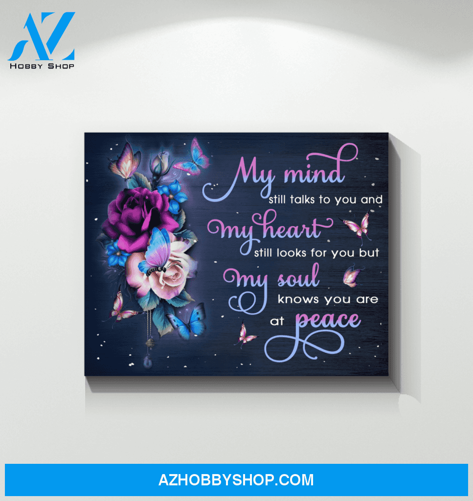 Butterfly My Mind Still Talks To You Wall Art Canvas Prints