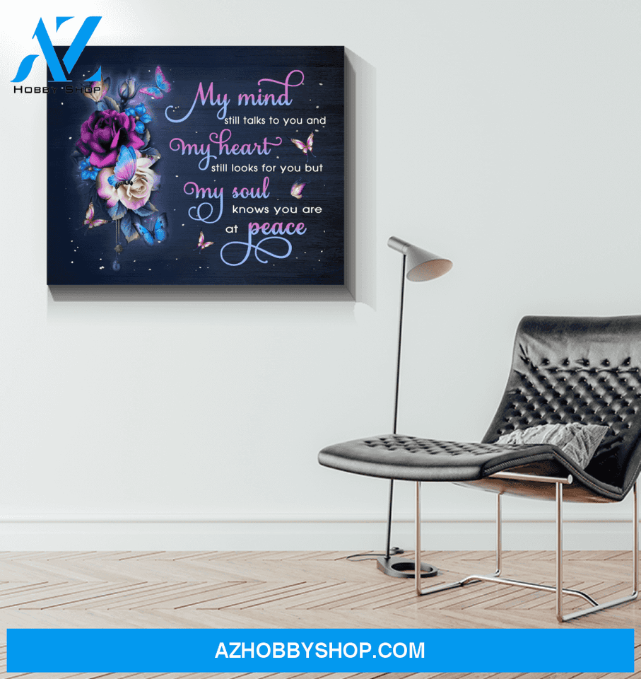 Butterfly My Mind Still Talks To You Wall Art Canvas Prints