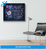 Butterfly My Mind Still Talks To You Wall Art Canvas Prints