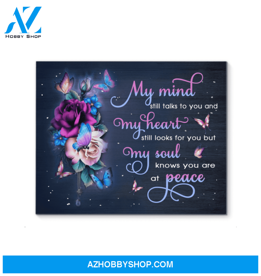 Butterfly My Mind Still Talks To You Wall Art Canvas Prints